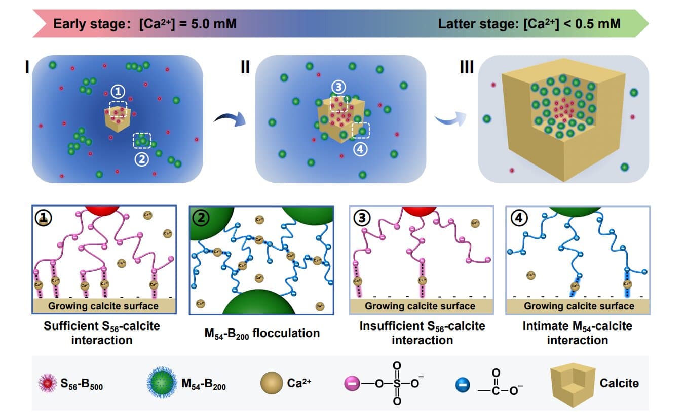 Scientists design protein-like nanoparticles that sort themselves inside growing crystals