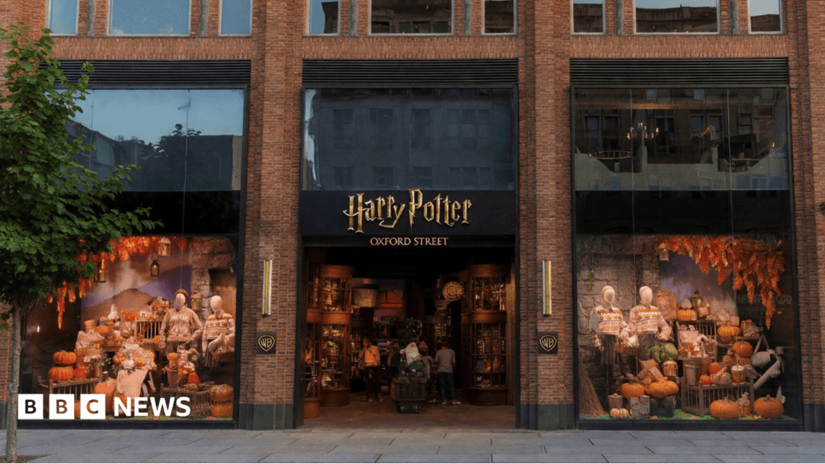 Computer-generated image of the exterior of the Harry Potter shop, which is set to open in London's Oxford Street in November.