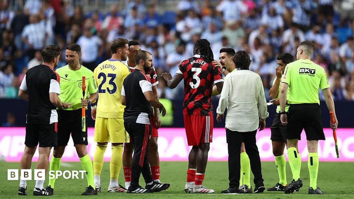 Calvin Bassey on the pitch at full-time