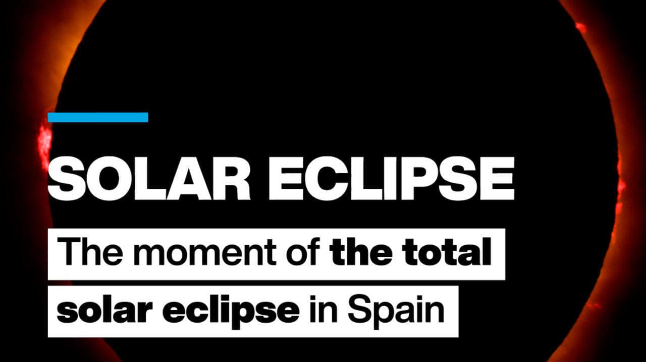 The Moon hid the Sun over Spain on Wednesday evening
