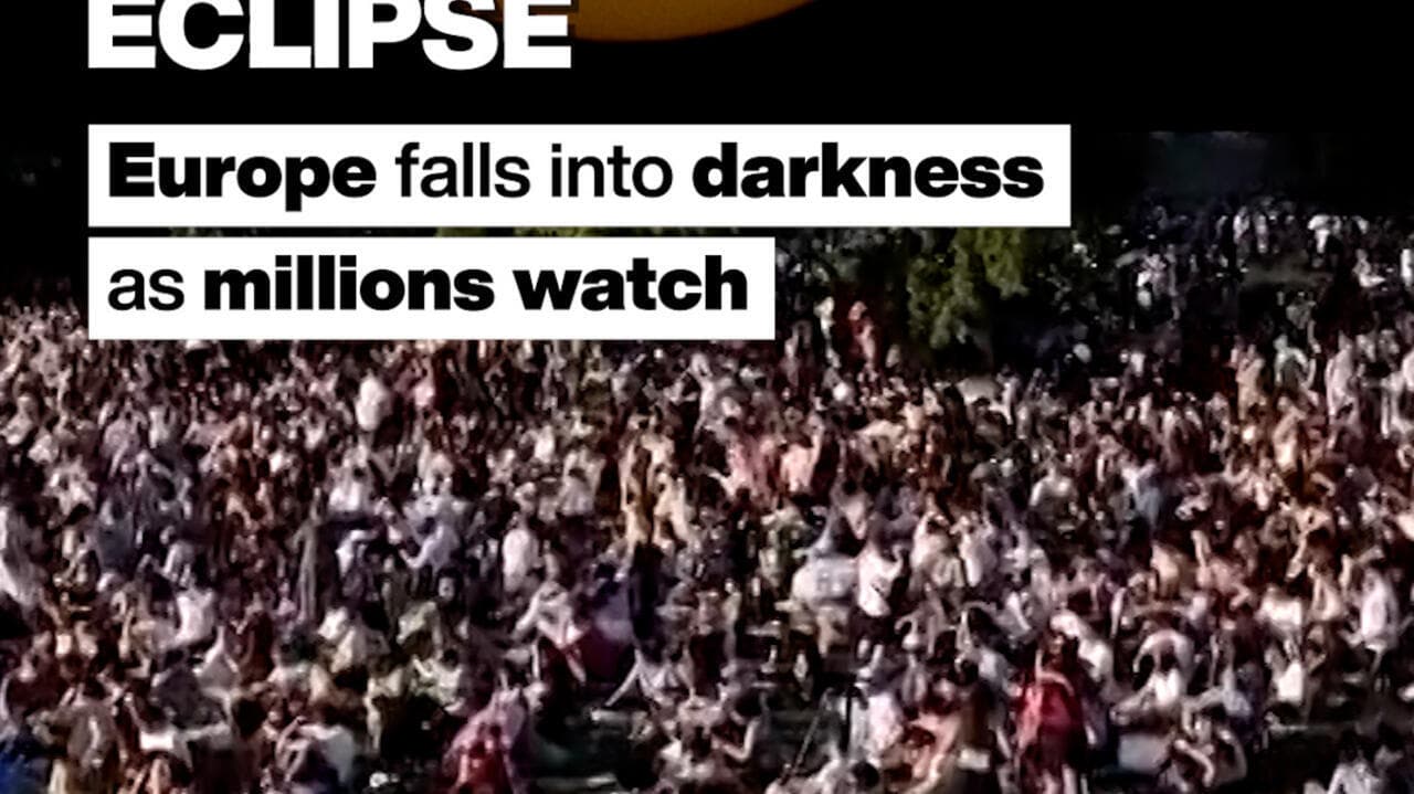 Europe falls into darkness as millions watch